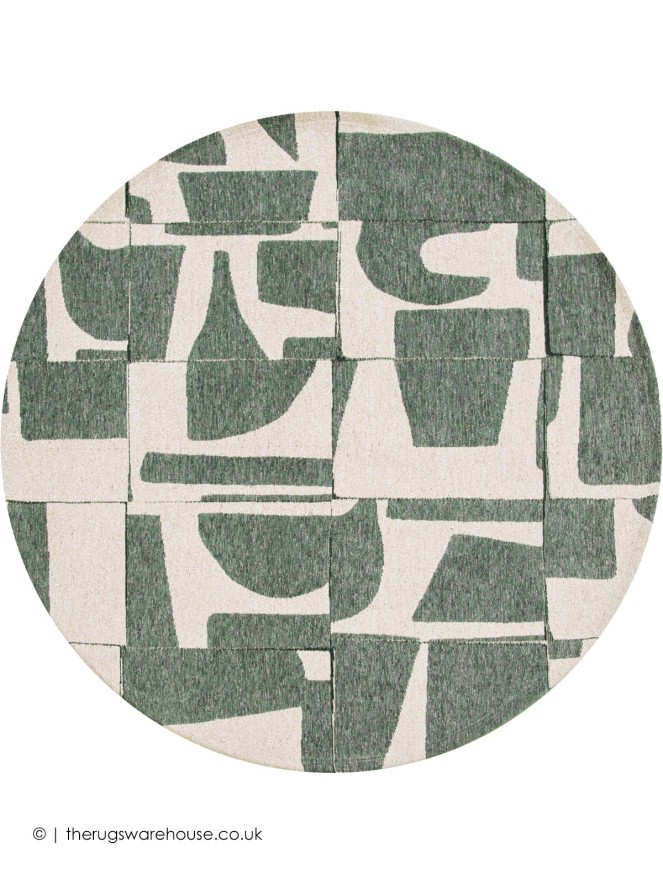 Papercut Sea Spray Circle Rug - 5