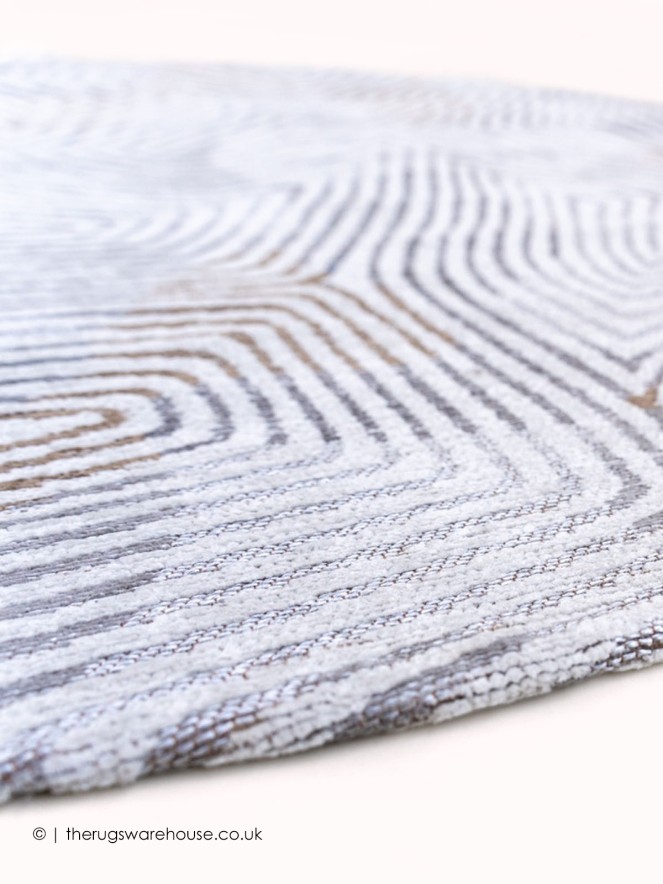 Oyster White Circle Rug - 4