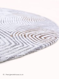 Oyster White Circle Rug - Thumbnail - 7