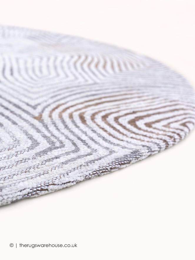 Oyster White Circle Rug - 7