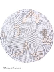 Oyster White Circle Rug - Thumbnail - 8
