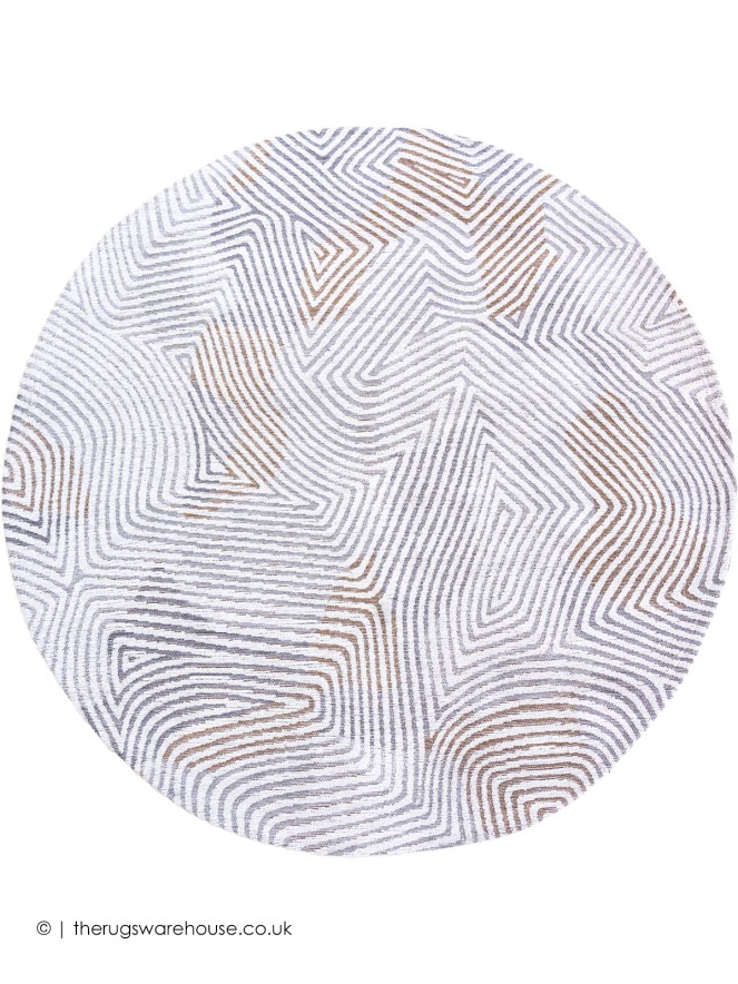 Oyster White Circle Rug - 8