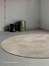 Shell Beige Circle Rug - Thumbnail - 2