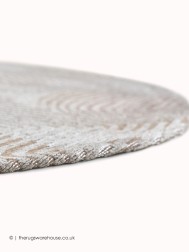 Shell Beige Circle Rug - Thumbnail - 6