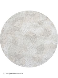 Shell Beige Circle Rug - Thumbnail - 7