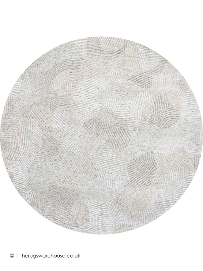 Shell Beige Circle Rug - 7