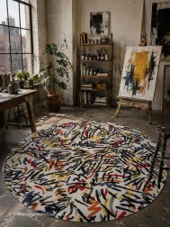 Street Graf Circle Rug - Thumbnail - 2