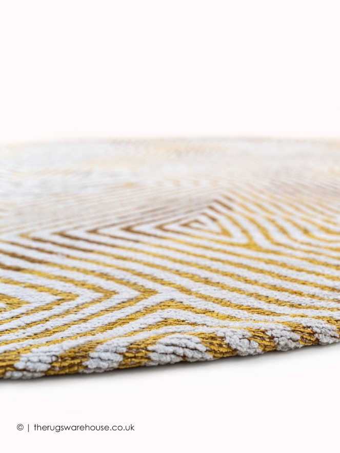 Yellow Hippy Circle Rug - 3