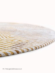 Yellow Hippy Circle Rug - Thumbnail - 4