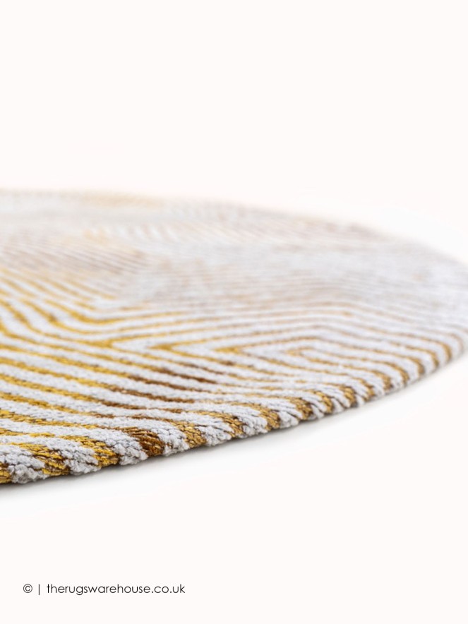 Yellow Hippy Circle Rug - 4