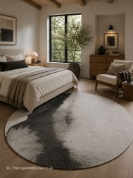 Lagoon Black Shadow Circle Rug - Thumbnail - 2