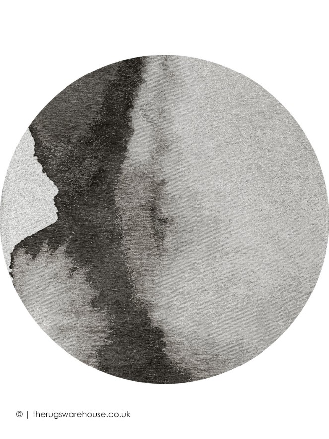 Lagoon Black Shadow Circle Rug - 7