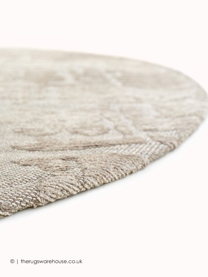 Dry Beige Circle Rug - 6