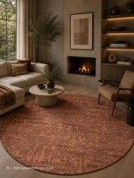 Za Copper Circle Rug - Thumbnail - 2