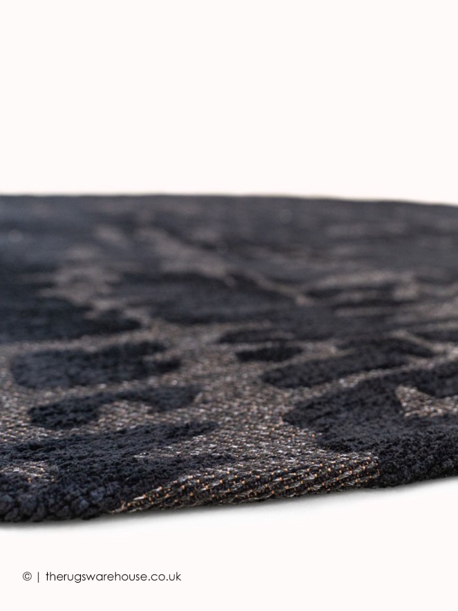 Black Water Circle Rug - 4