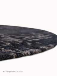 Black Water Circle Rug - Thumbnail - 7
