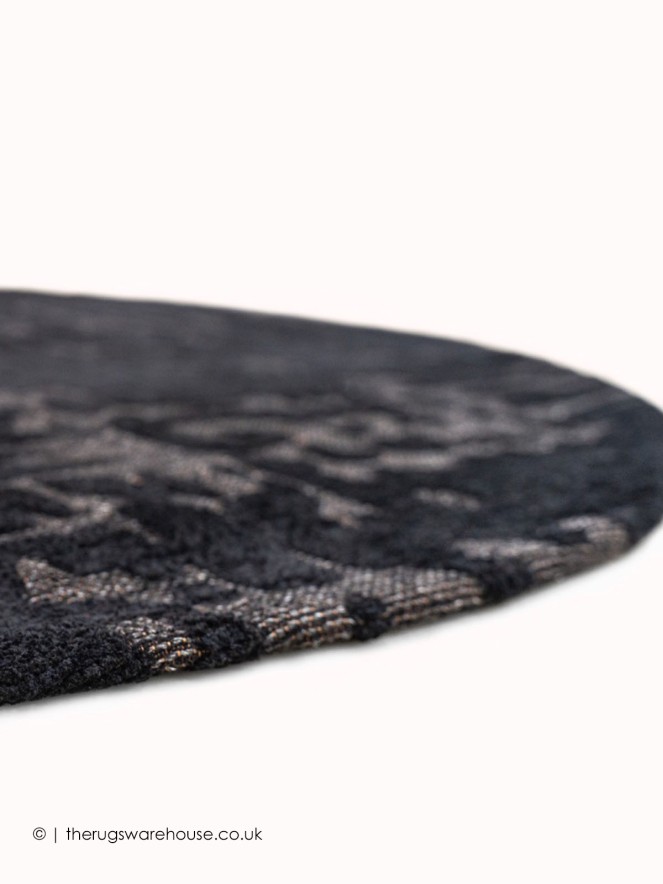 Black Water Circle Rug - 7