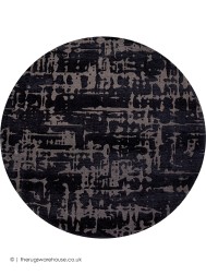 Black Water Circle Rug - Thumbnail - 8
