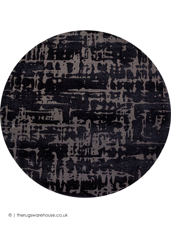 Black Water Circle Rug - 8