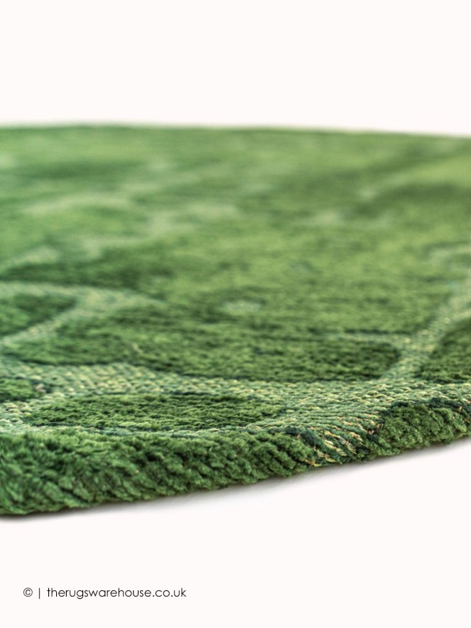 Perrier's Green Circle Rug - 4