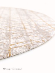Central Yellow Circle Rug - Thumbnail - 4