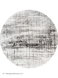 Metro Black & White Circle Rug - Thumbnail - 5