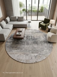 Conney Grey Circle Rug - Thumbnail - 2