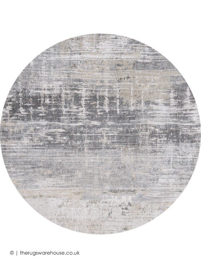 Conney Grey Circle Rug - 5
