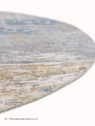 Long Island Blue Circle Rug - Thumbnail - 4