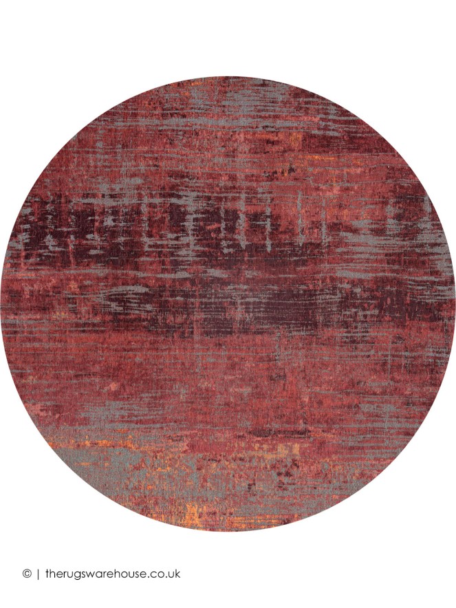 Nassau Red Circle Rug - 5