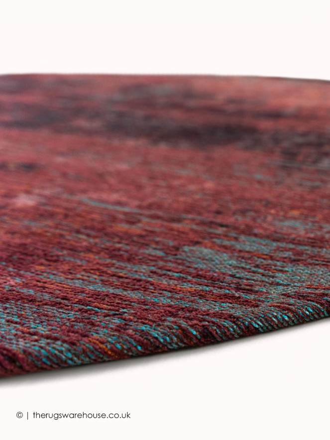 Nassau Red Circle Rug - 3