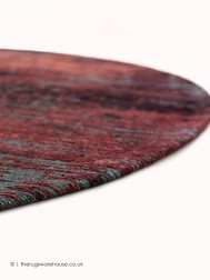 Nassau Red Circle Rug - Thumbnail - 4