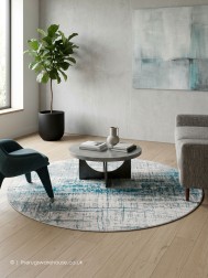 Bronx Azurit Circle Rug - Thumbnail - 2