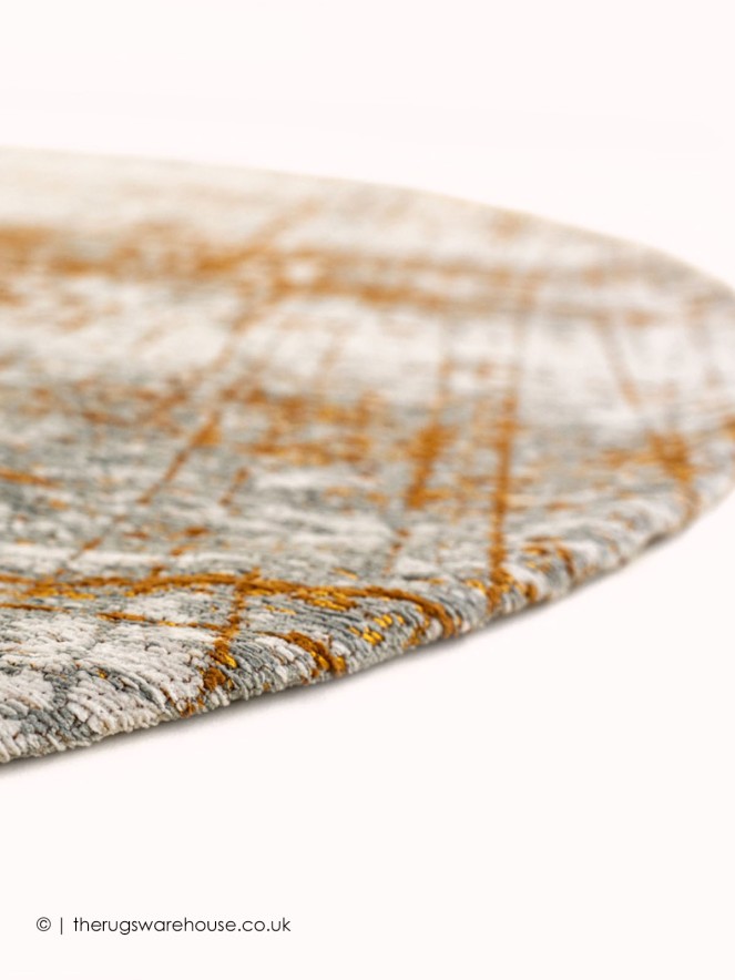 Columbus Gold Circle Rug - 4