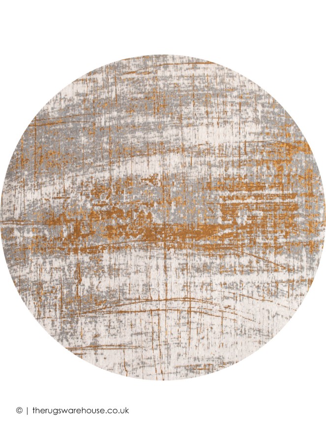Columbus Gold Circle Rug - 5
