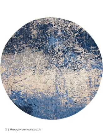 Abyss Blue Rug Circle