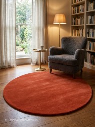 Comfort Burnt Orange Circle Rug - Thumbnail - 2