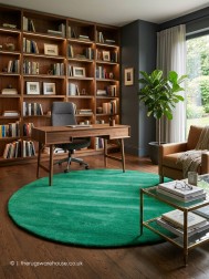 Comfort Green Circle Rug - Thumbnail - 2