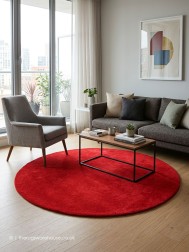 Comfort Scarlet Circle Rug - Thumbnail - 2