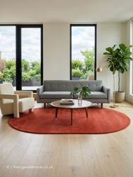 Comfort Peach Oval Rug - Thumbnail - 2