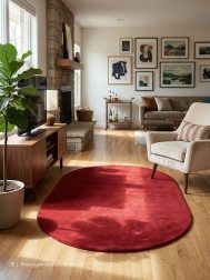Comfort Scarlet Oval Rug - Thumbnail - 2