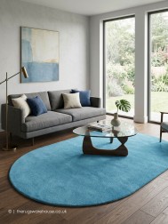 Comfort Duck Egg Oval Rug - Thumbnail - 2