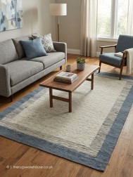 Allo Tre Platinum Blue Rug - Thumbnail - 2