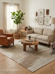 Gora Grey Brown Rug - Thumbnail - 2