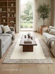 Remo Uno Cream Smoke Rug - Thumbnail - 2