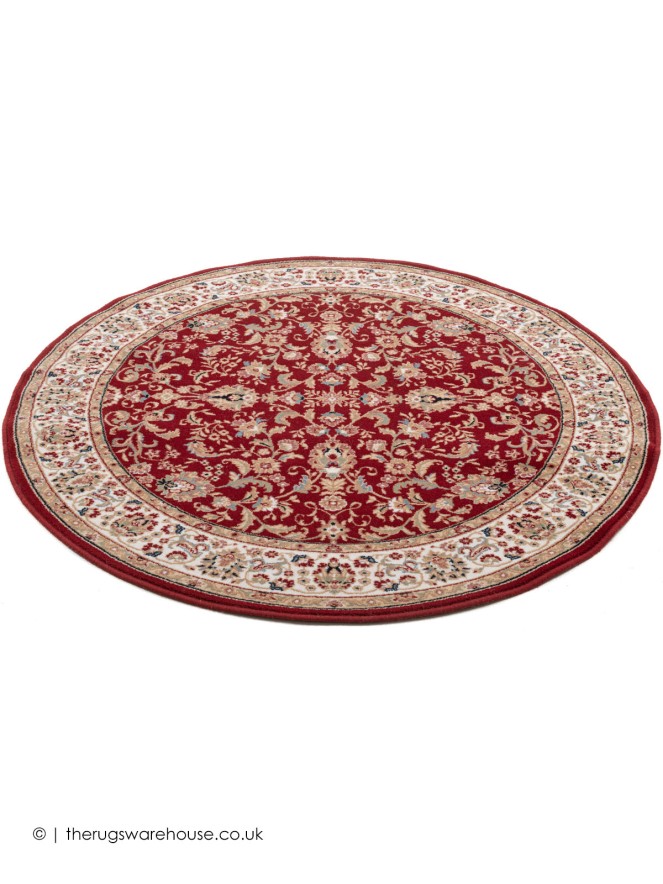 Shahinaz Red Circle Rug - 7