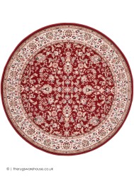 Shahinaz Red Circle Rug - Thumbnail - 8