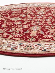Shahinaz Red Circle Rug - Thumbnail - 4