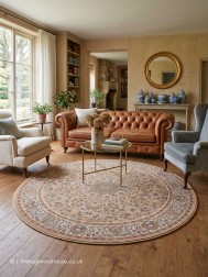 Chirbek Sand Circle Rug - Thumbnail - 2