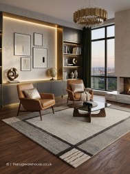 Logan Light Grey Rug - Thumbnail - 2